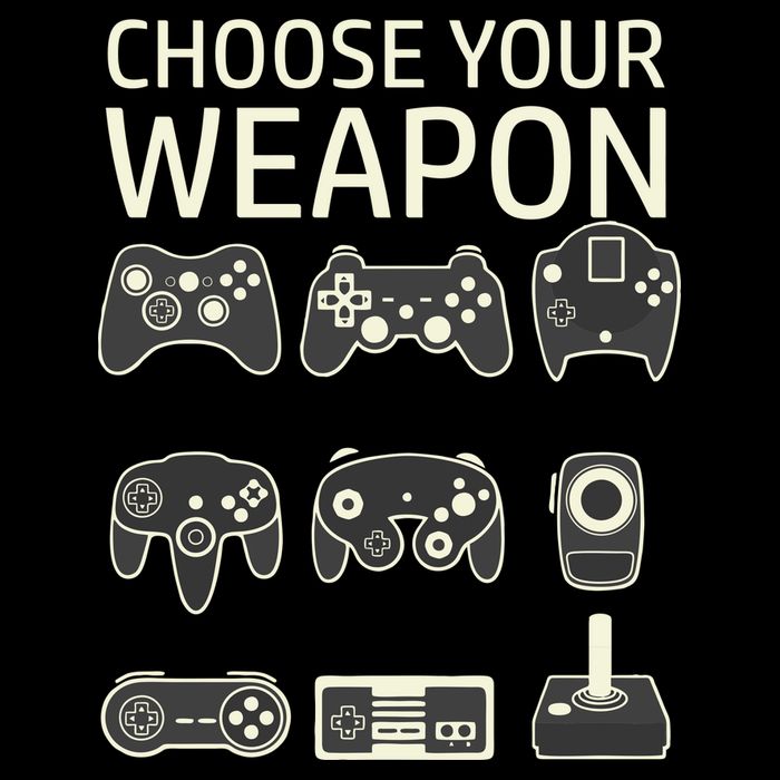 Choose Your Weapon Gaming Controllers Console Gamer Funny Legacy Cool Fit Booney Bucket Hat