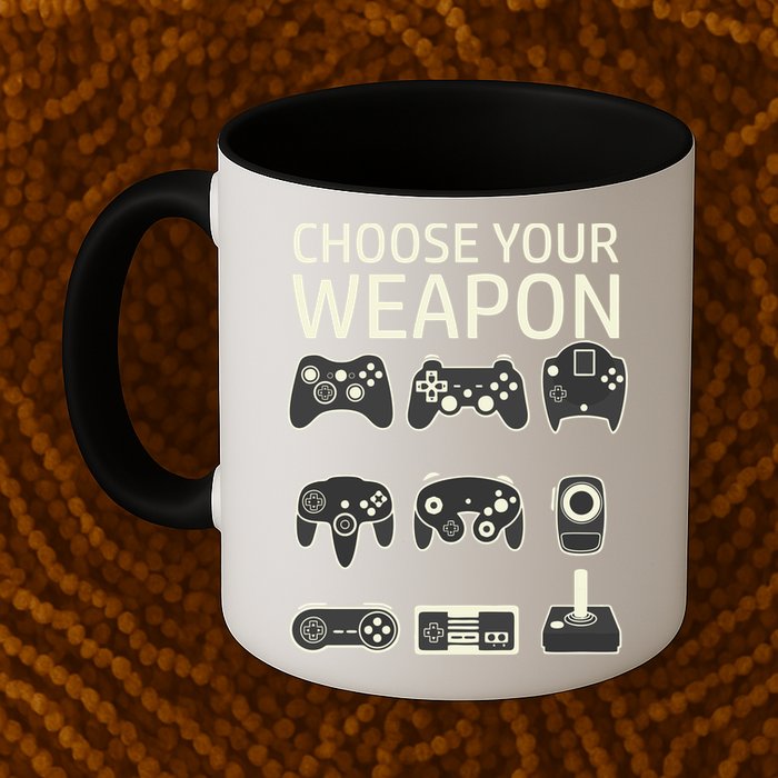 Choose Your Weapon Gaming Controllers Console Gamer Funny Mug