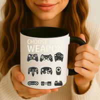 Choose Your Weapon Gaming Controllers Console Gamer Funny Mug