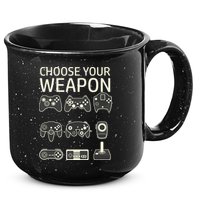 Choose Your Weapon Gaming Controllers Console Gamer Funny 15oz Campfire Ceramic Mug