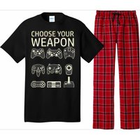 Choose Your Weapon Gaming Controllers Console Gamer Funny Pajama Set