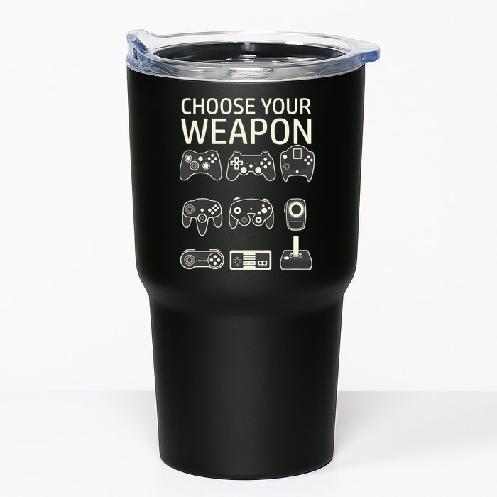 Choose Your Weapon Gaming Controllers Console Gamer Funny Tumbler