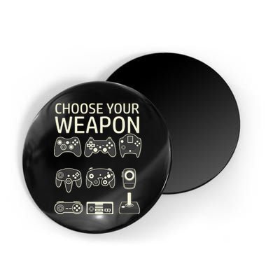 Choose Your Weapon Gaming Controllers Console Gamer Funny Magnet