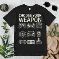 Choose Your Weapon Gaming Controllers Console Gamer Funny Premium T-Shirt