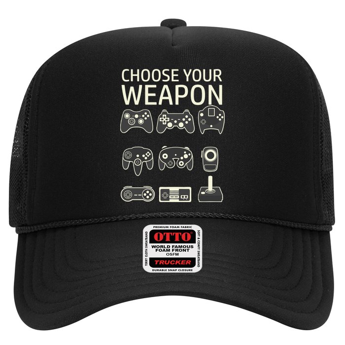 Choose Your Weapon Gaming Controllers Console Gamer Funny Hat