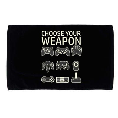 Choose Your Weapon Gaming Controllers Console Gamer Funny Microfiber Hand Towel