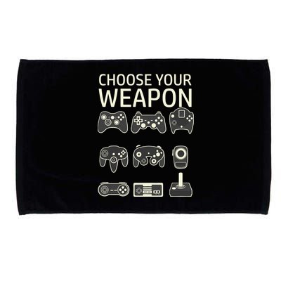 Choose Your Weapon Gaming Controllers Console Gamer Funny Microfiber Hand Towel