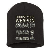 Choose Your Weapon Gaming Controllers Console Gamer Funny Short Acrylic Beanie