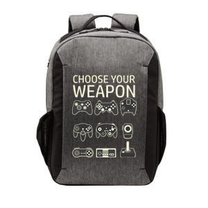 Choose Your Weapon Gaming Controllers Console Gamer Funny Vector Backpack