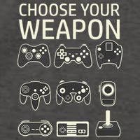 Choose Your Weapon Gaming Controllers Console Gamer Funny Vector Backpack