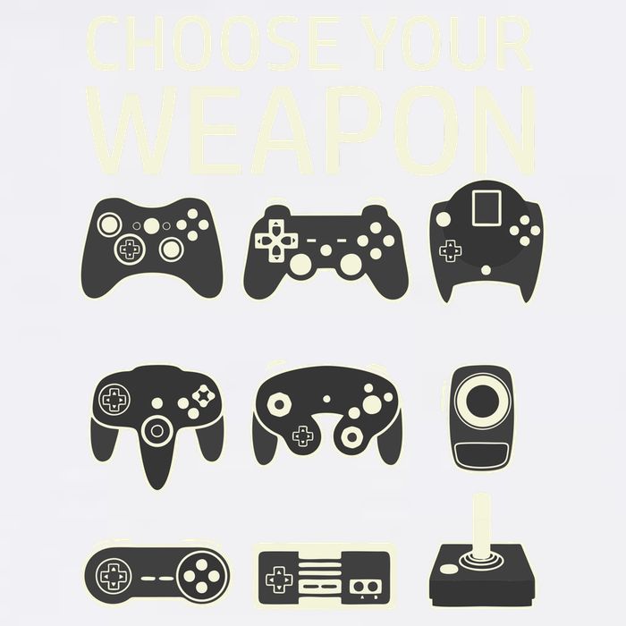 Choose Your Weapon Gaming Controllers Console Gamer Funny Garment-Dyed Sweatshirt