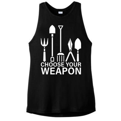 Choose Your Weapons Gardening Tools Ladies PosiCharge Tri-Blend Wicking Tank