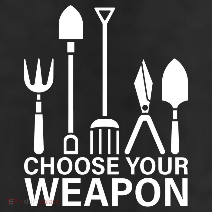 Choose Your Weapons Gardening Tools 7 Panel Mesh Trucker Snapback Hat