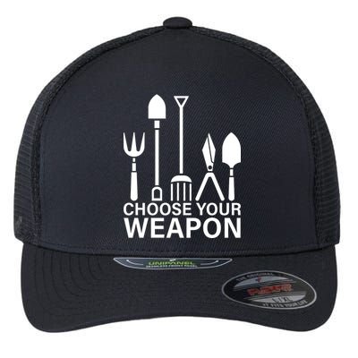 Choose Your Weapons Gardening Tools Flexfit Unipanel Trucker Cap