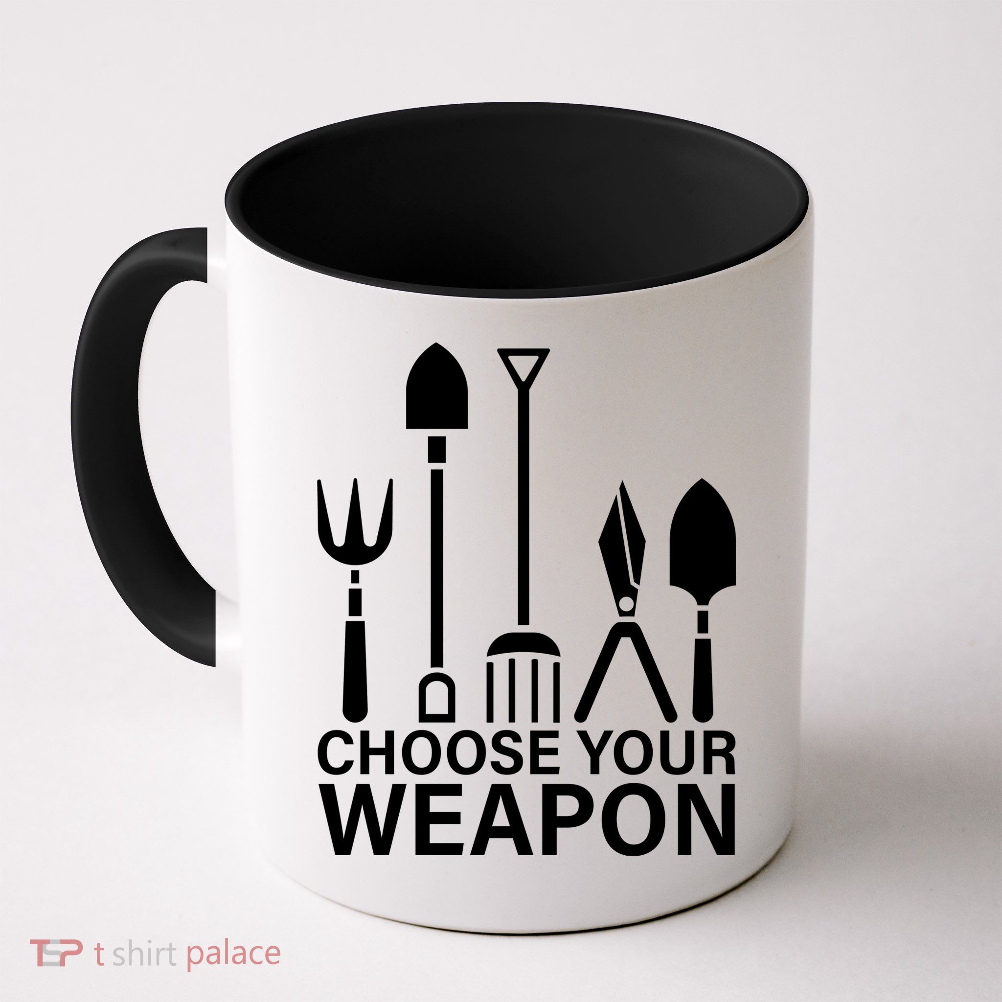 Choose Your Weapons Gardening Tools Mug
