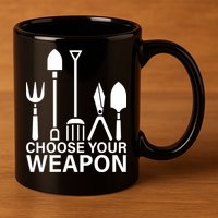 Choose Your Weapons Gardening Tools 11oz C Handle Ceramic Mug