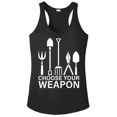 Choose Your Weapons Gardening Tools Ladies PosiCharge Competitor Racerback Tank