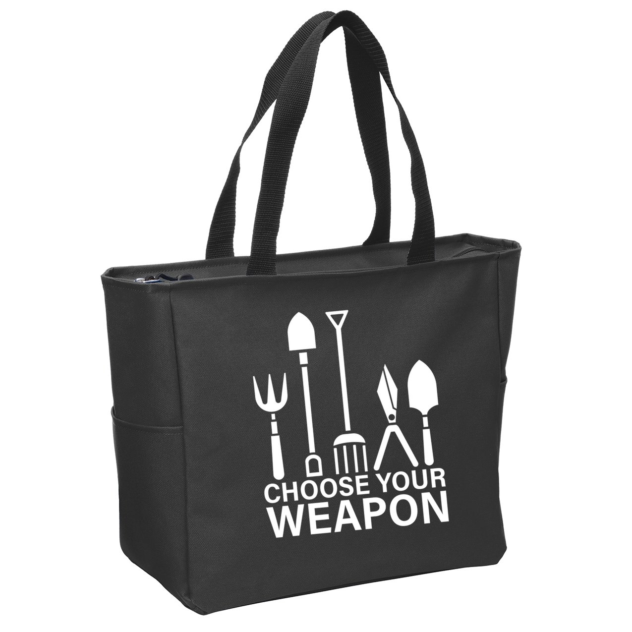 Choose Your Weapons Gardening Tools Zip Tote Bag