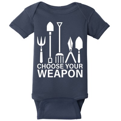 Choose Your Weapons Gardening Tools Baby Bodysuit