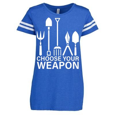 Choose Your Weapons Gardening Tools Enza Ladies Jersey Football T-Shirt