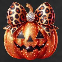 Cute Halloween Pumpkin Leopard Bow Adult Drive Performance Visor