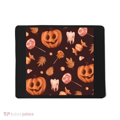 Creepy Halloween Pumpkin Candy Mousepad