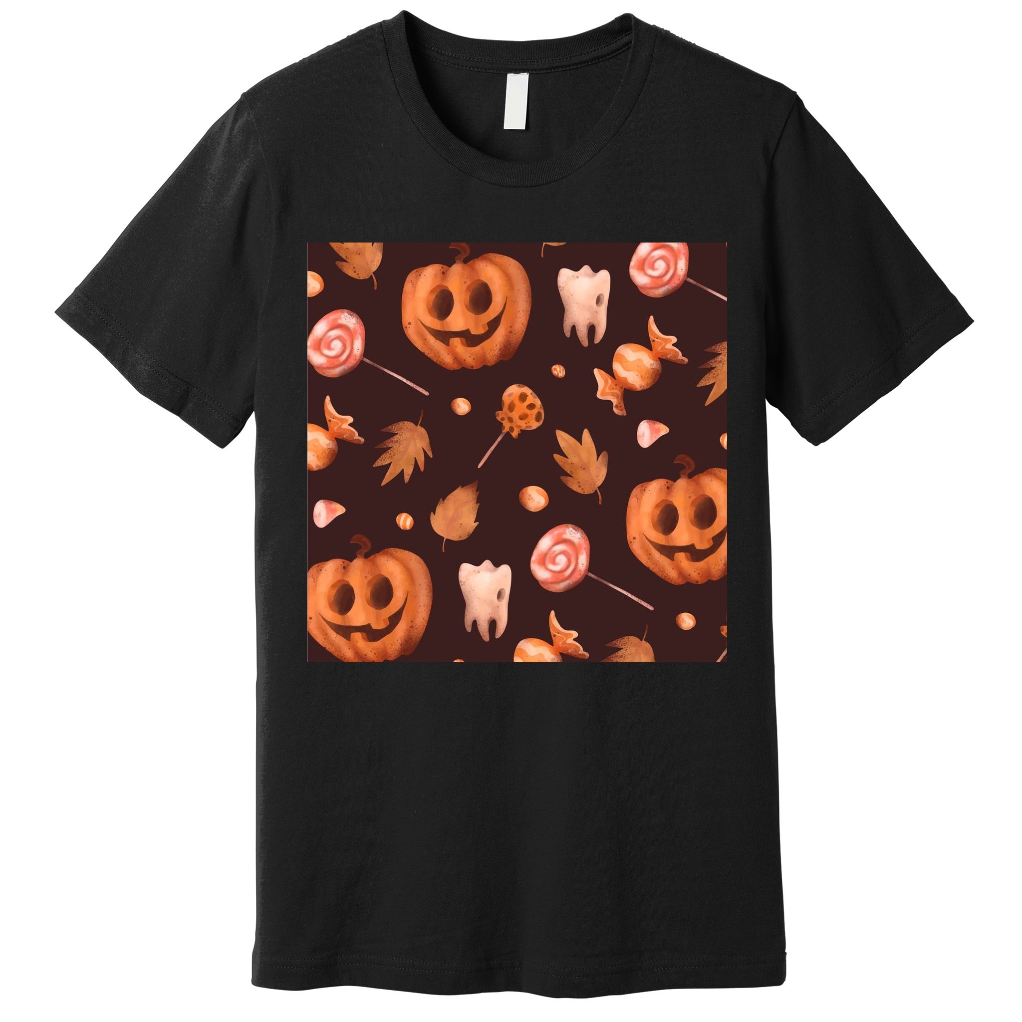 Creepy Halloween Pumpkin Candy Premium T-Shirt