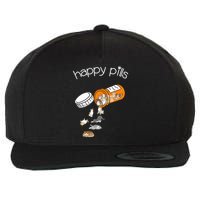 Cat Happy Pills Cute Cat, Funny Cat Encouragement Wool Snapback Cap