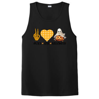 Cute Halloween Peace Love And Gnome Fall Gift PosiCharge Competitor Tank