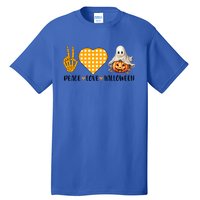 Cute Halloween Peace Love And Gnome Fall Gift Tall T-Shirt