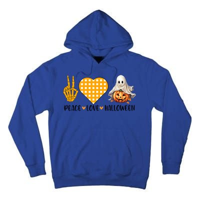 Cute Halloween Peace Love And Gnome Fall Gift Tall Hoodie