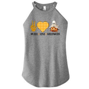 Cute Halloween Peace Love And Gnome Fall Gift Women's Perfect Tri Rocker Tank