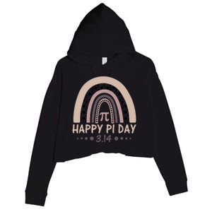 Cool Happy Pi Day Crop Fleece Hoodie