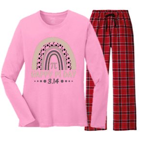 Cool Happy Pi Day Women's Long Sleeve Flannel Pajama Set 