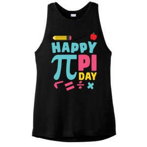 Cool Happy Pi Day Ladies PosiCharge Tri-Blend Wicking Tank