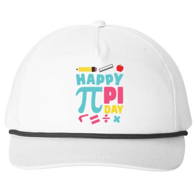 Cool Happy Pi Day Snapback Five-Panel Rope Hat