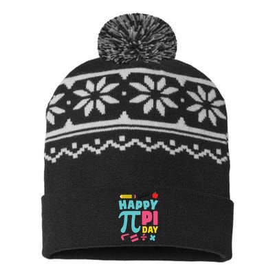 Cool Happy Pi Day USA-Made Snowflake Beanie