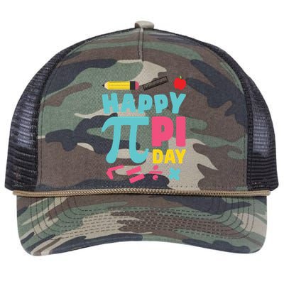 Cool Happy Pi Day Retro Rope Trucker Hat Cap