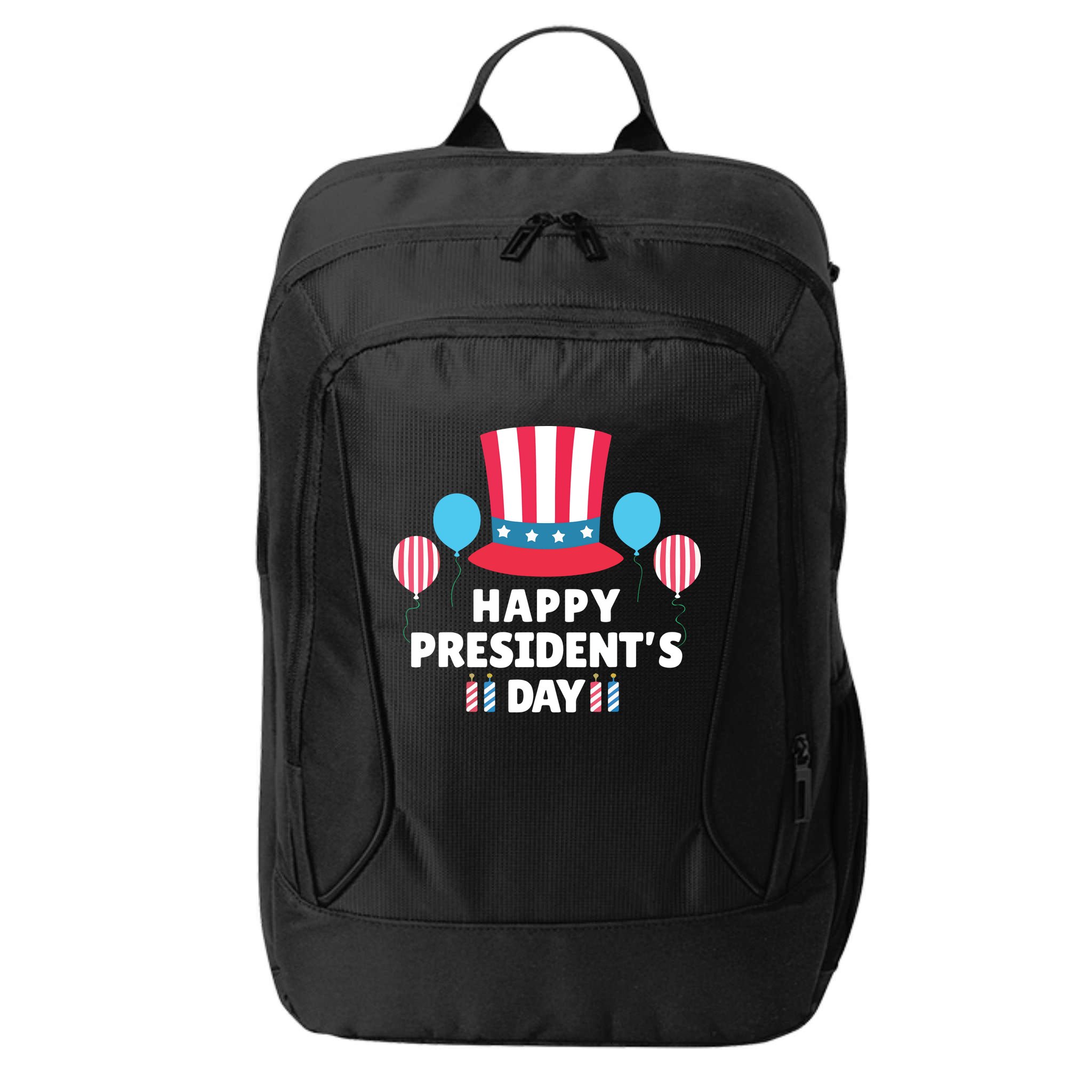 Cute Happy Presidents Day American Colors Patriots Gift City Backpack