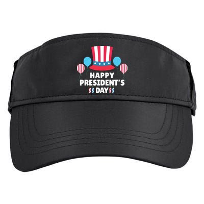 Cute Happy Presidents Day American Colors Patriots Gift Adult Drive Performance Visor