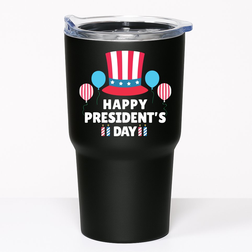Cute Happy Presidents Day American Colors Patriots Gift Tumbler