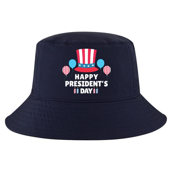 Cute Happy Presidents Day American Colors Patriots Gift Cool Comfort Performance Bucket Hat