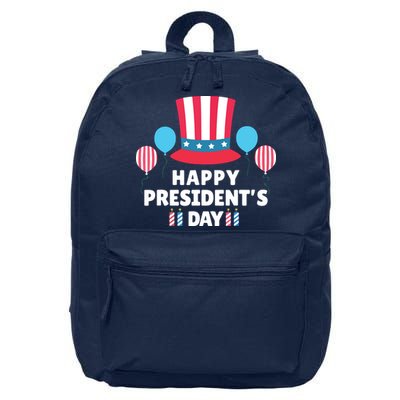 Cute Happy Presidents Day American Colors Patriots Gift 16 in Basic Backpack