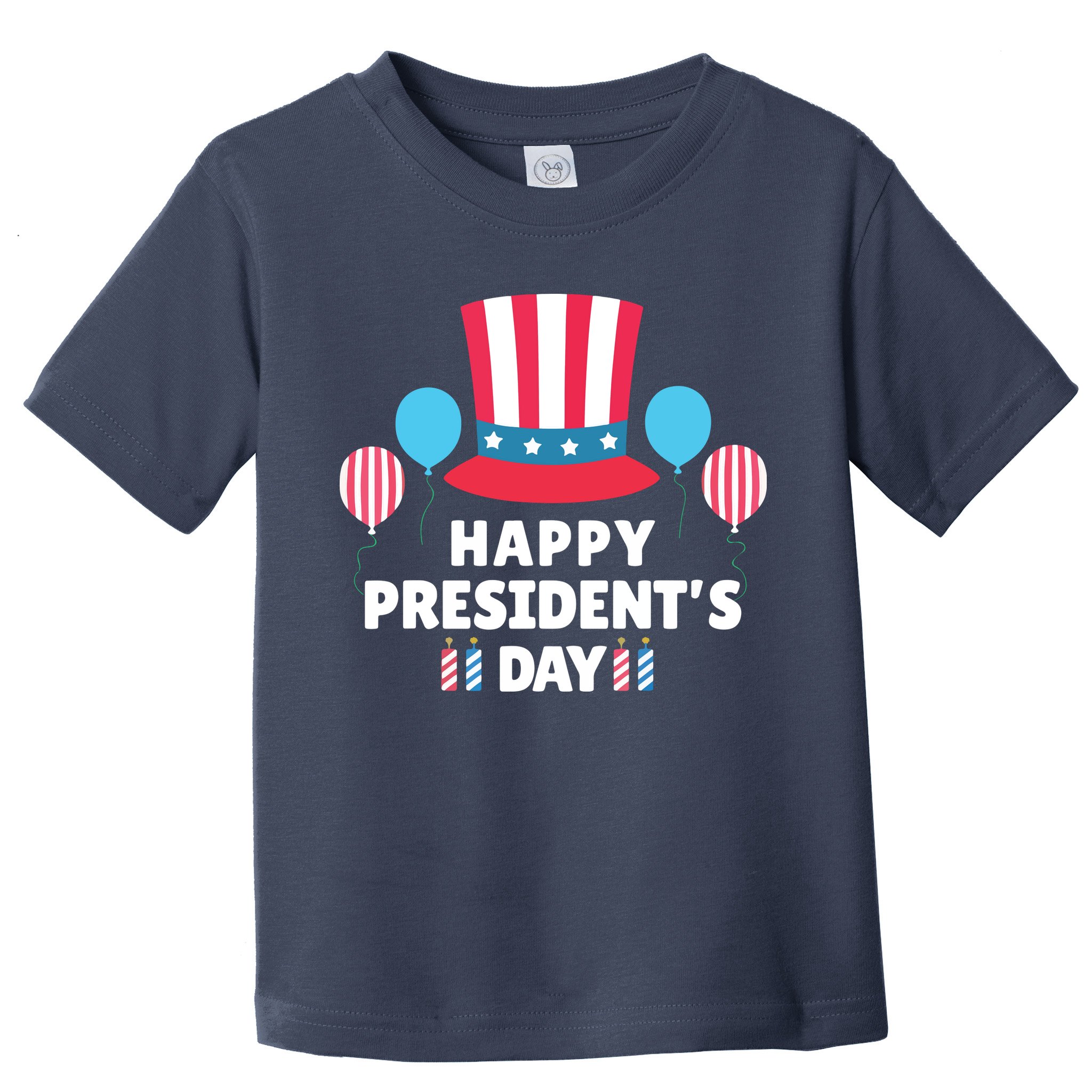 Cute Happy Presidents Day American Colors Patriots Gift Toddler T-Shirt