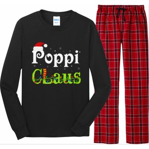 Christmas Holiday Party Poppi Claus Family Matching Pajamas Long Sleeve Pajama Set