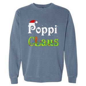 Christmas Holiday Party Poppi Claus Family Matching Pajamas Garment-Dyed Sweatshirt