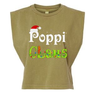 Christmas Holiday Party Poppi Claus Family Matching Pajamas Garment-Dyed Women's Muscle Tee