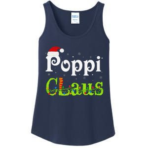 Christmas Holiday Party Poppi Claus Family Matching Pajamas Ladies Essential Tank