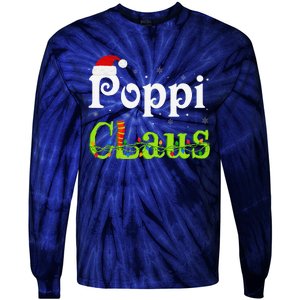 Christmas Holiday Party Poppi Claus Family Matching Pajamas Tie-Dye Long Sleeve Shirt