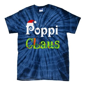 Christmas Holiday Party Poppi Claus Family Matching Pajamas Tie-Dye T-Shirt